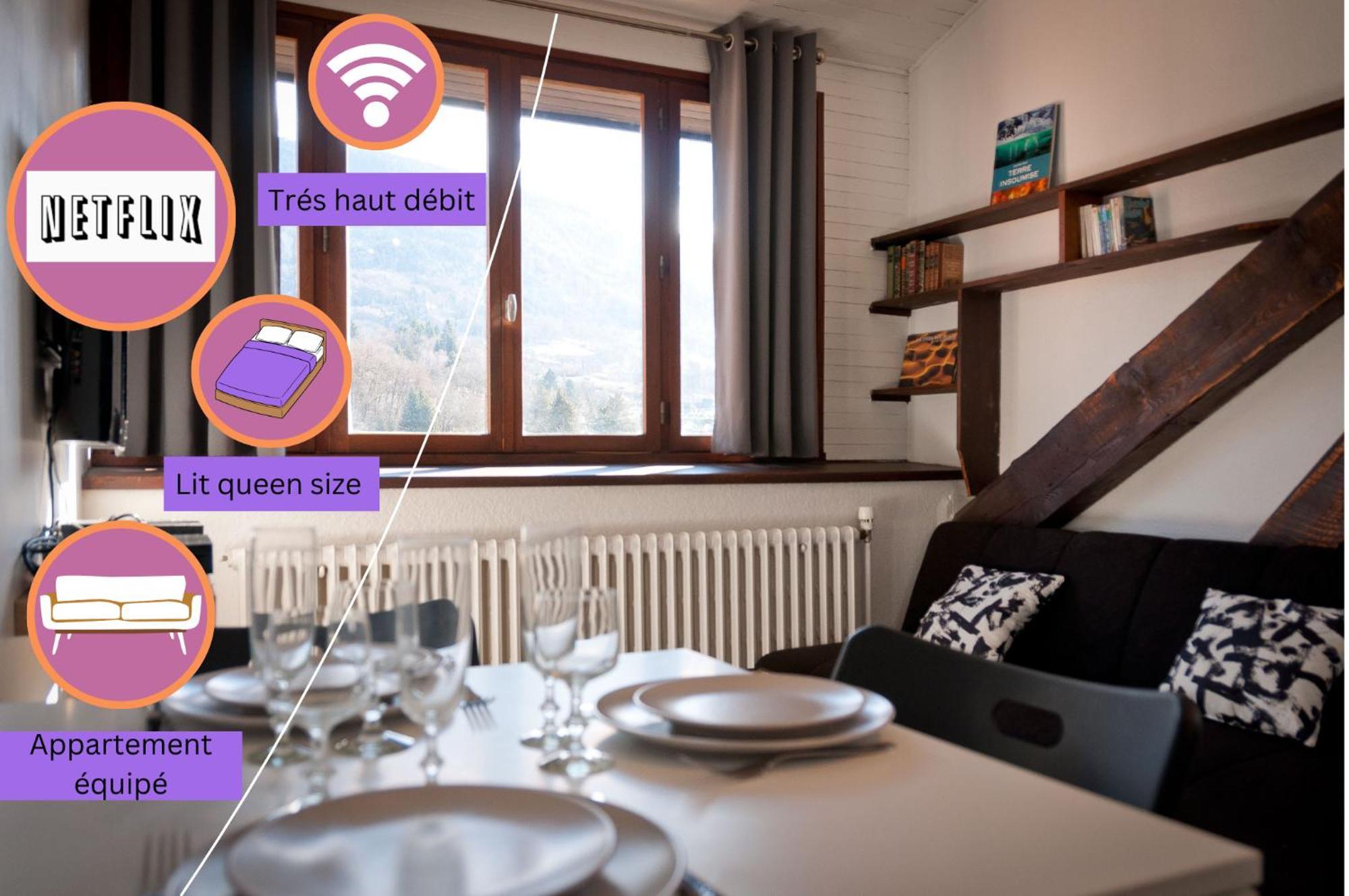Le T2 Douillet D'Uriage - Residence Le Louvre - Cure Thermale Uriage- Proche Chamrousse - Jusqu'A 3 Personnes - Region Agreable En Toute Saison Vaulnaveys-le-Haut 외부 사진