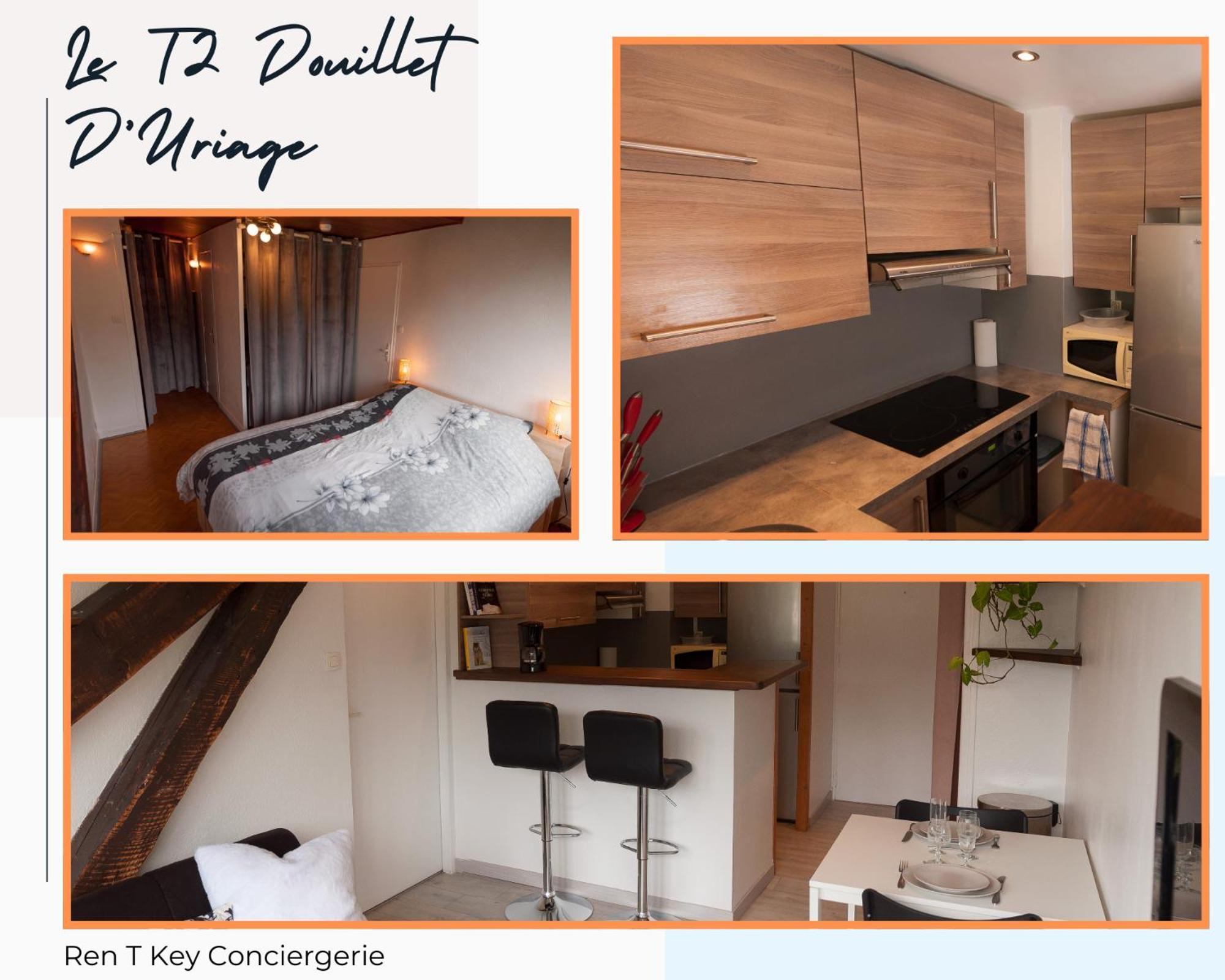 Le T2 Douillet D'Uriage - Residence Le Louvre - Cure Thermale Uriage- Proche Chamrousse - Jusqu'A 3 Personnes - Region Agreable En Toute Saison Vaulnaveys-le-Haut 외부 사진